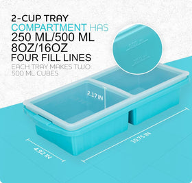 Xomoo leak-proof lid keeps flavors contained during freezer transfer