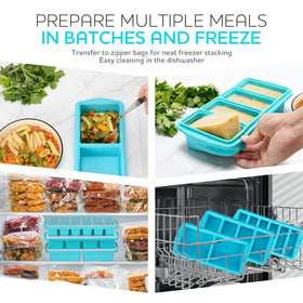 Xomoo soup freezer container shows convenient 1 cup portions for quick meals