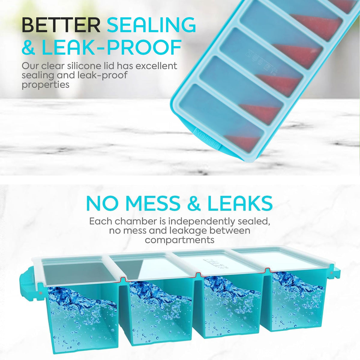 Xomoo one cup compartments simplify batch cooking and serving