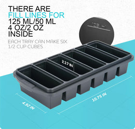 Reinforced stainless steel frame visible on Xomoo tray for added durability.