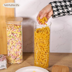 Xoniwis see-through pantry monitor keeps track of cereals and grains easily
