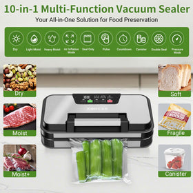 XQDCZR 10 in 1 modes enable versatile food preservation options