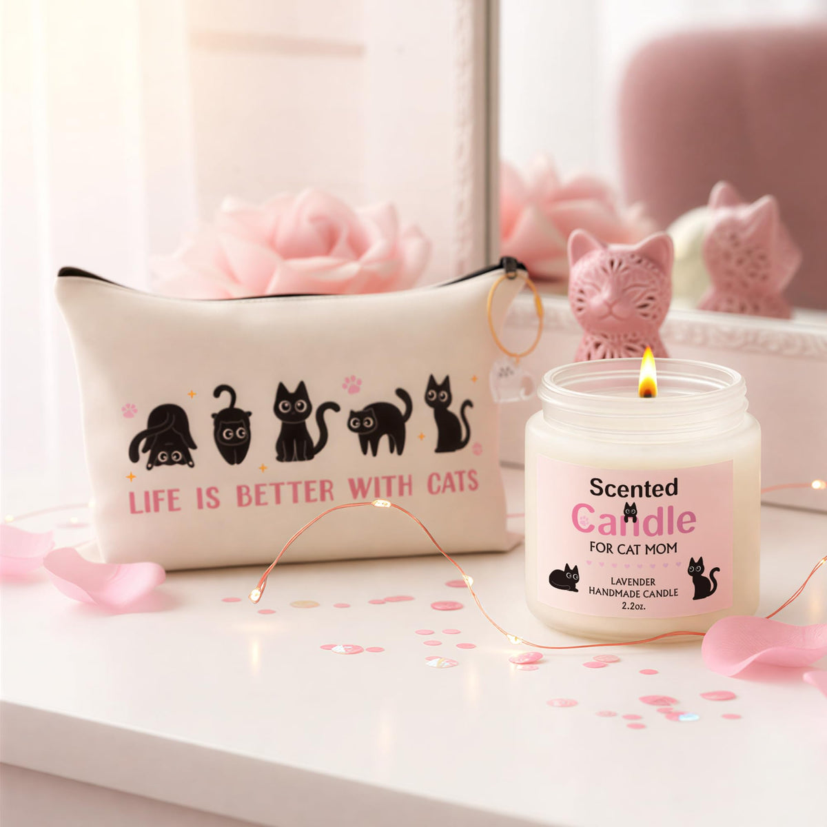 Xqumoi scented candle enhances cozy spaces for cat lovers