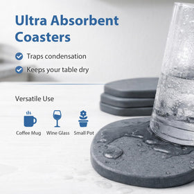 XRzitky close-up showing fast water absorption and quick drying.