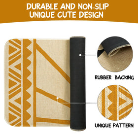 Xsinufn Boho kitchen mat in daily use enhances comfort
