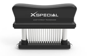 XSpecial 48-blade tenderizer close-up for even tenderness and deeper seasoning.