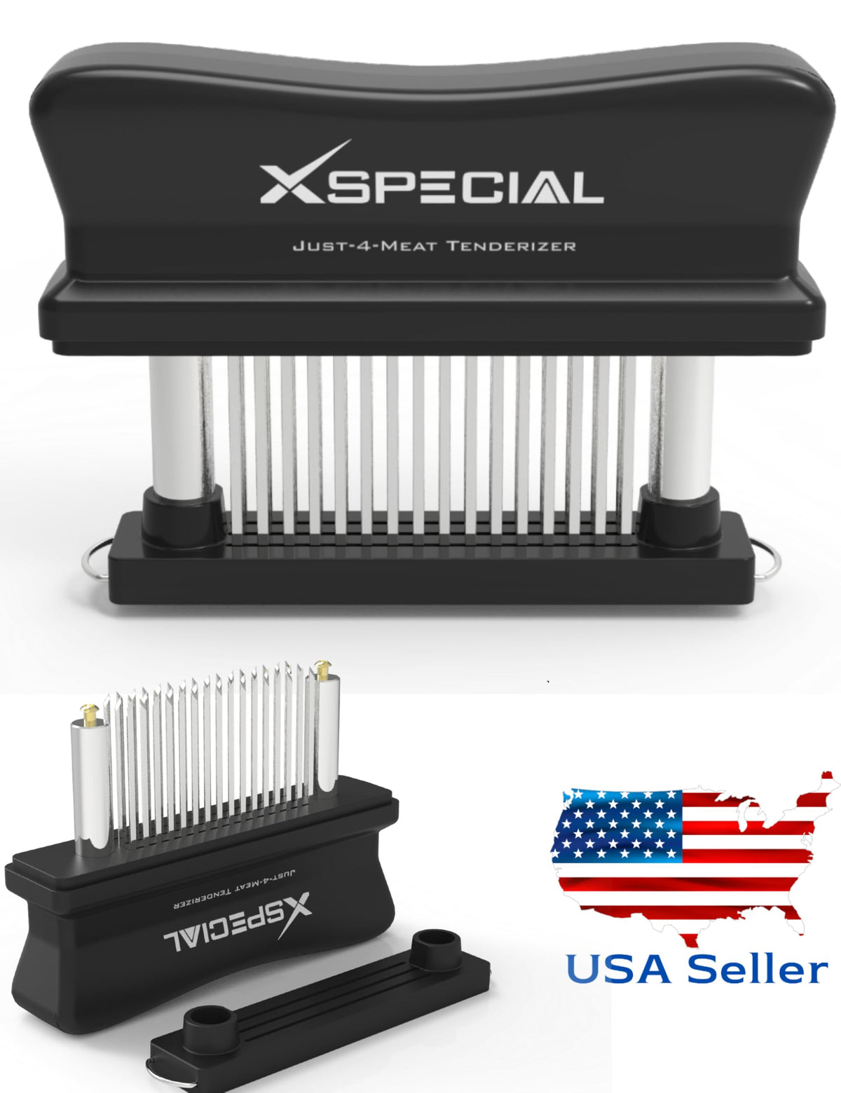 XSpecial tenderizer works on beef, chicken, pork, and game for versatile results.
