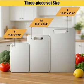 XTBSE titanium cutting board hygienic surface: non-porous and easy to sanitize.