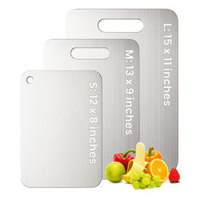XTBSE titanium cutting board small: compact prep surface for quick chopping and easy storage.