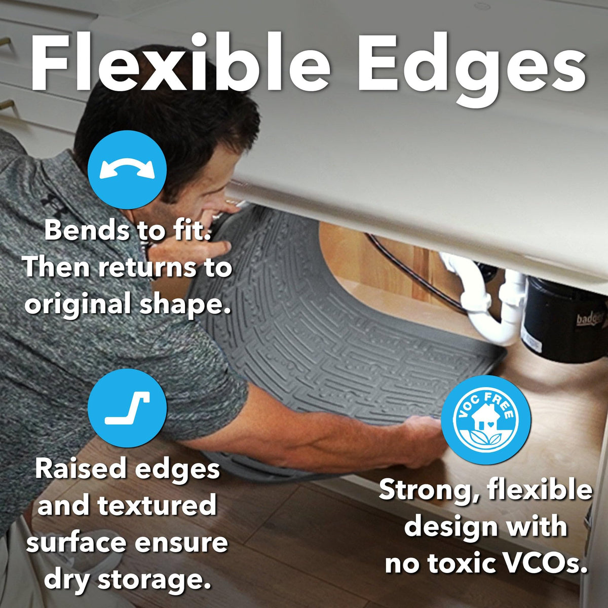 Xtreme Mats easy to clean design simplifies quick maintenance after spills.