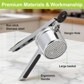 Xtujcya heavy duty potato masher designed for large batches at gatherings