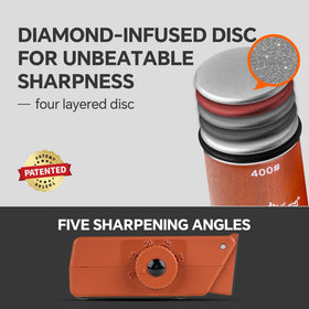 XUDAKAIXIN magnetic blade clamp secures knives during sharpening.