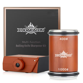 XUDAKAIXIN rolling knife sharpener with angle selector for precise edge restoration.