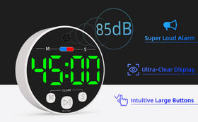 XUANZIT timer with loud alarm for audible reminders around the home