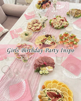 Xuehua pink cheesecloth table runner close-up of soft drape and edges