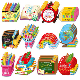Xuhal 36-piece back-to-school fridge magnets brighten kitchens with positive messages.