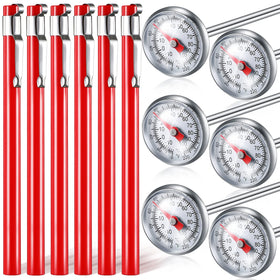 Xuhal stainless steel thermometer set with long stem for versatile kitchen use