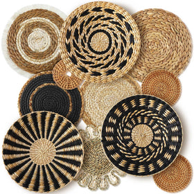 Xuhal boho hanging wall basket collection 11pcs for stylish rustic decor