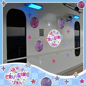 Xuhal cruise-era 3-inch star magnet on metal panel for decor