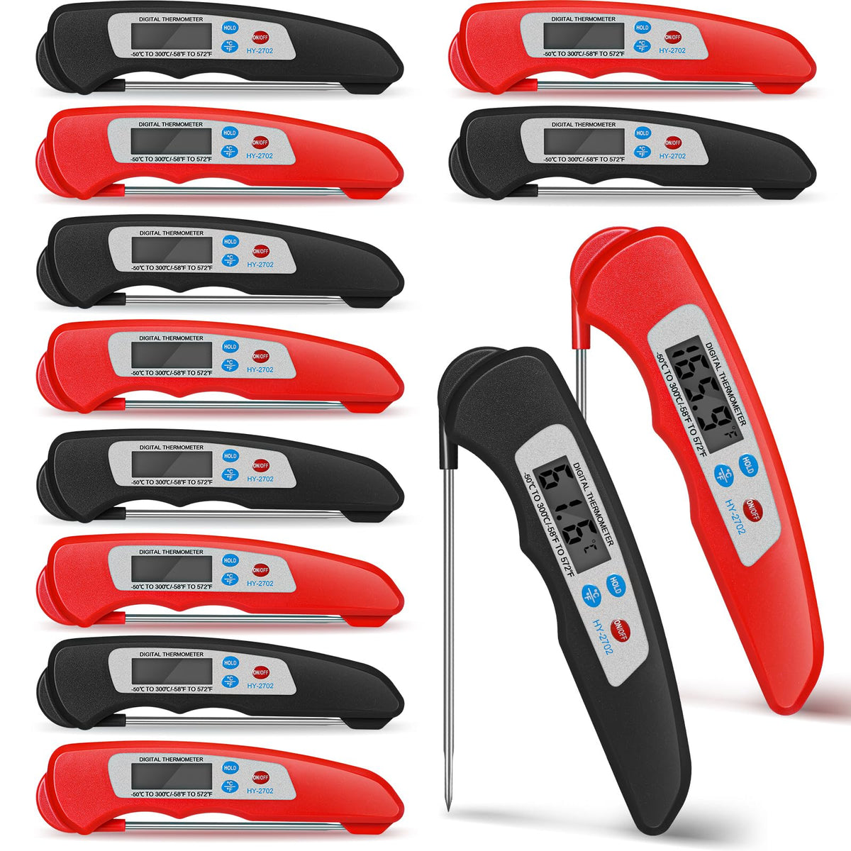 Xuhal digital meat thermometer pack front view for quick kitchen checks