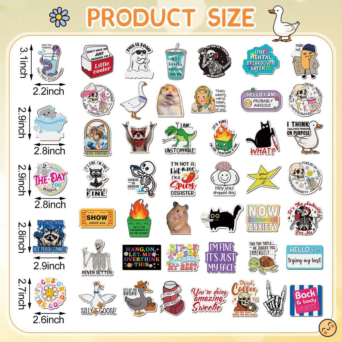 Xuhal humorous-phrases magnets add charm and keep notes visible.