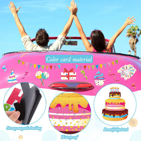 Xuhal gift box ribbon magnets provide cheerful accents for refrigerators and vehicle doors