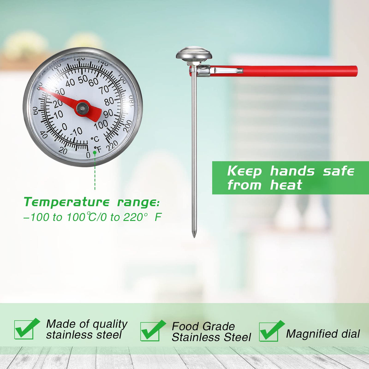 Xuhal milk frothing thermometer for precise milk temperatures