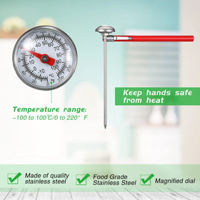 Xuhal milk frothing thermometer for precise milk temperatures