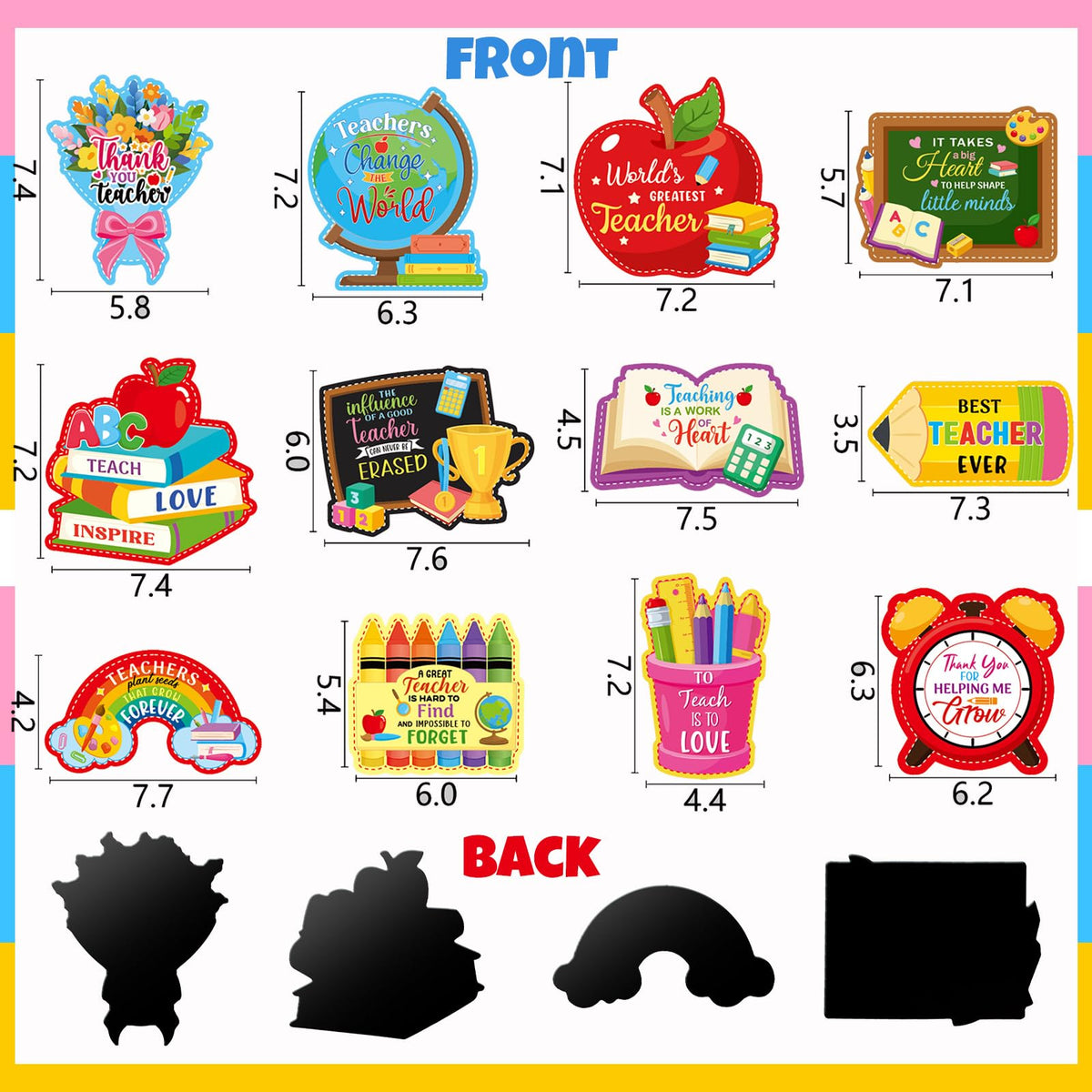 Xuhal positive affirmation magnets display uplifting phrases for daily motivation.