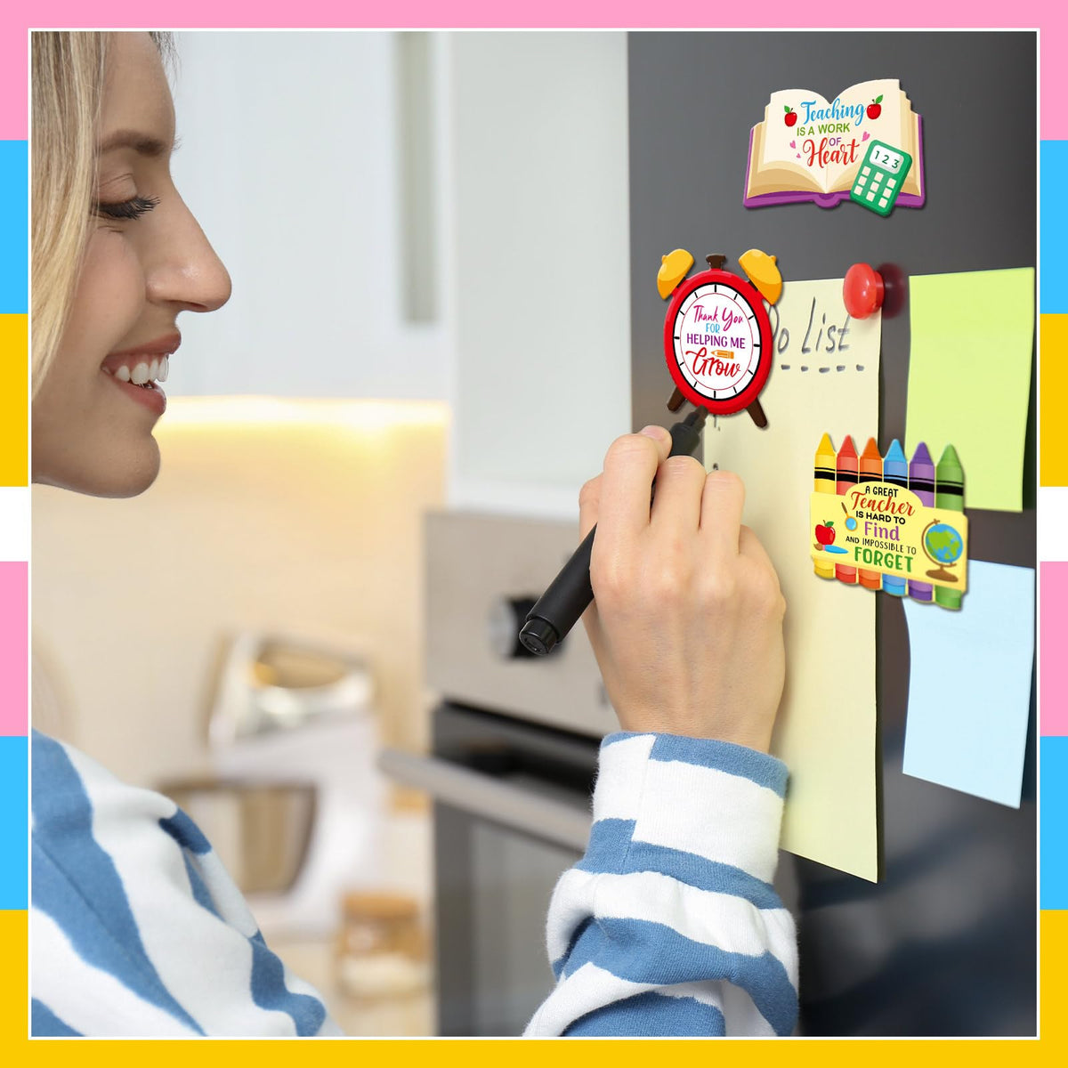 Xuhal refrigerator decor magnets add playful style to any surface.