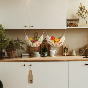Xuhal handmade hammock is sturdy and reusable for long-term kitchen storage