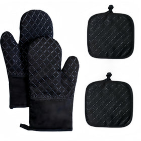 XUKOKELY oven mitts with non-slip silicone grip for secure cooking