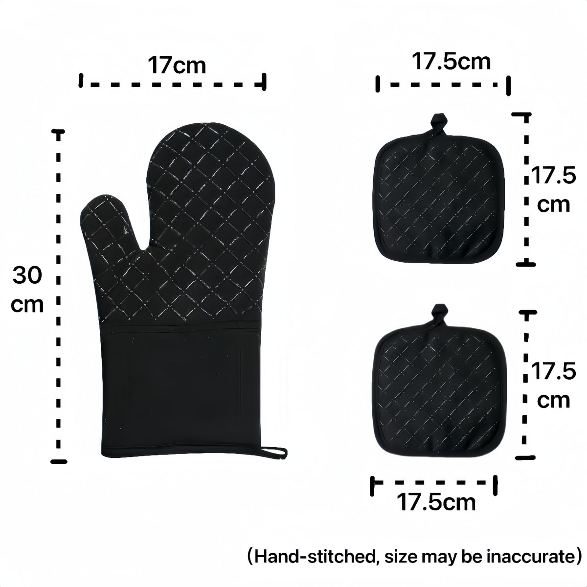 XUKOKELY pot holders with quilted cotton for comfortable handling