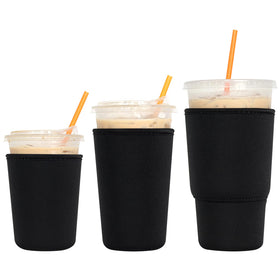 Xumbtvs 3 pack reusable iced coffee sleeves for hands and surfaces