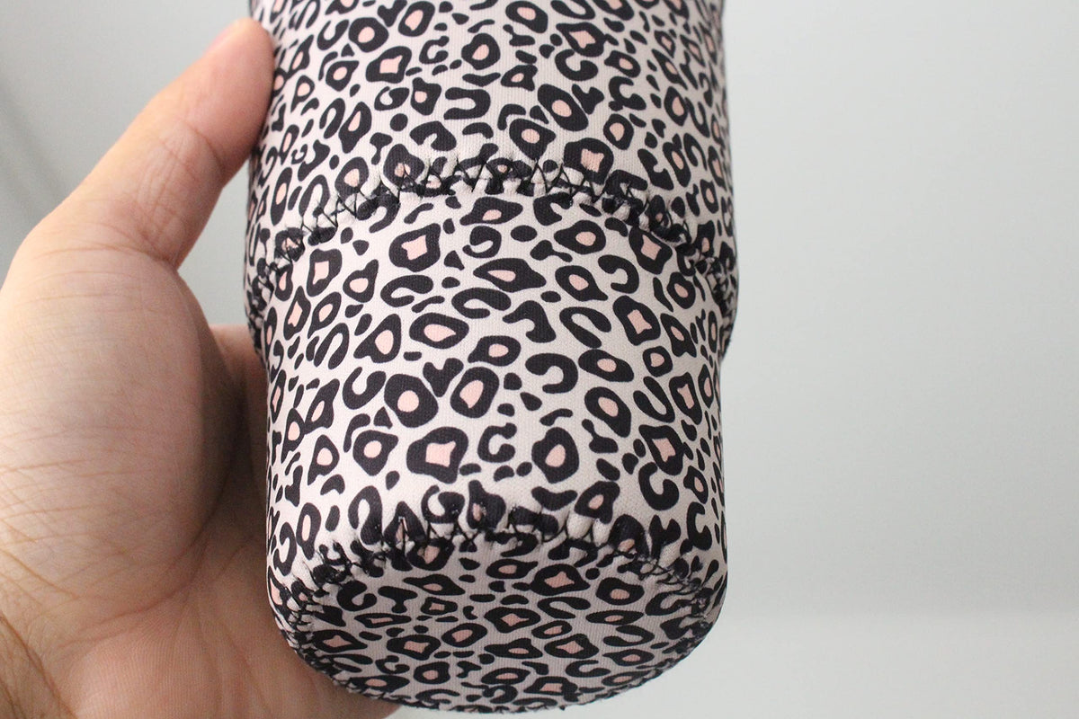 Xumbtvs leopard print sleeve pack viewed together highlights reusable alternative to disposable sleeves.