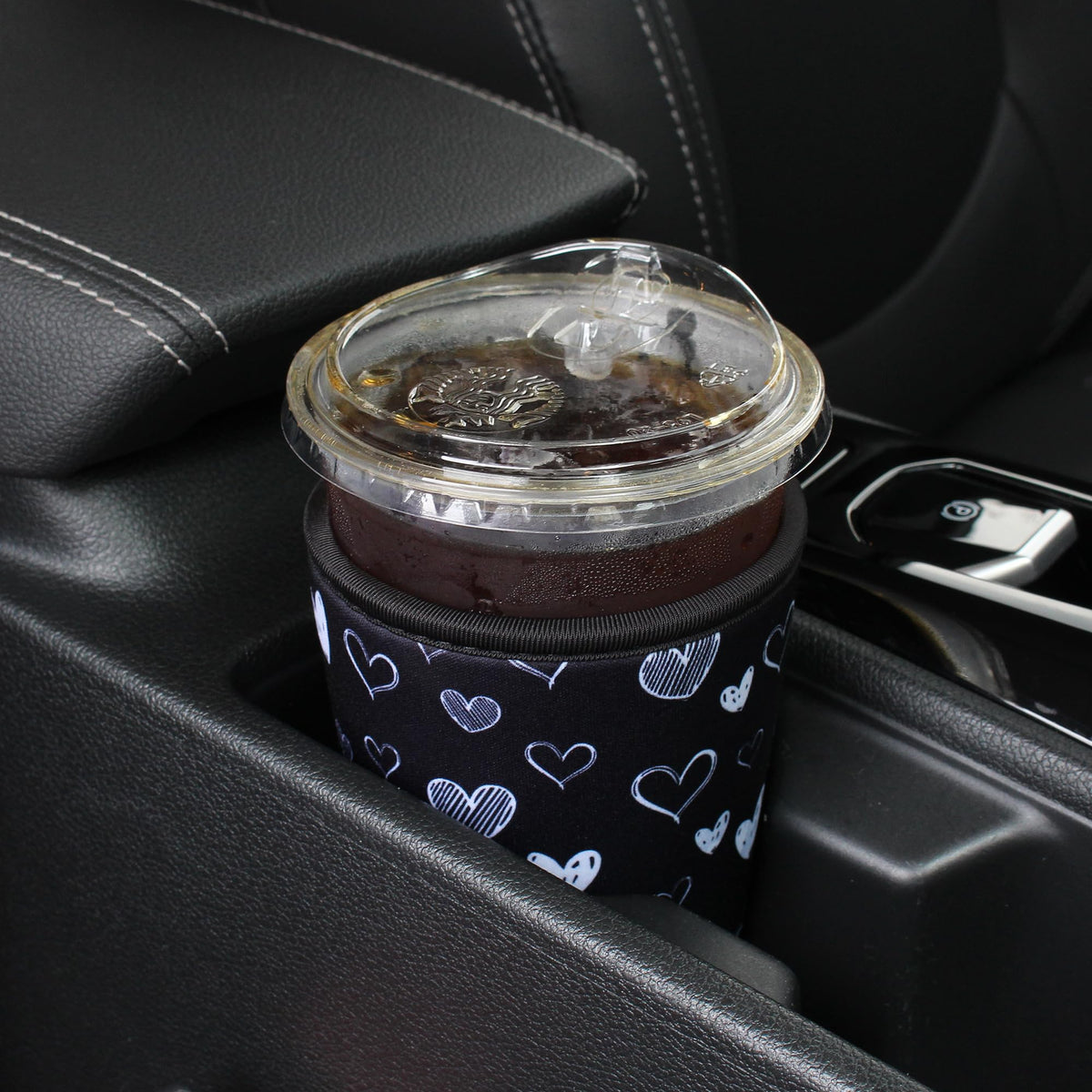 Xumbtvs stretch-fit sleeve on cup, versatile for multiple sizes