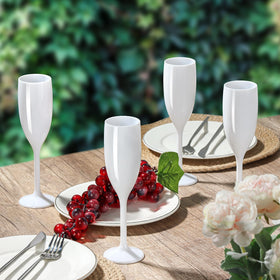 XUWAIDSGN champagne flute white elegant for weddings and bridal showers