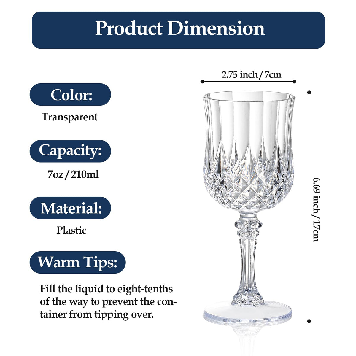 XUWAIDSGN crystal texture design glasses reflect light for festive appeal.