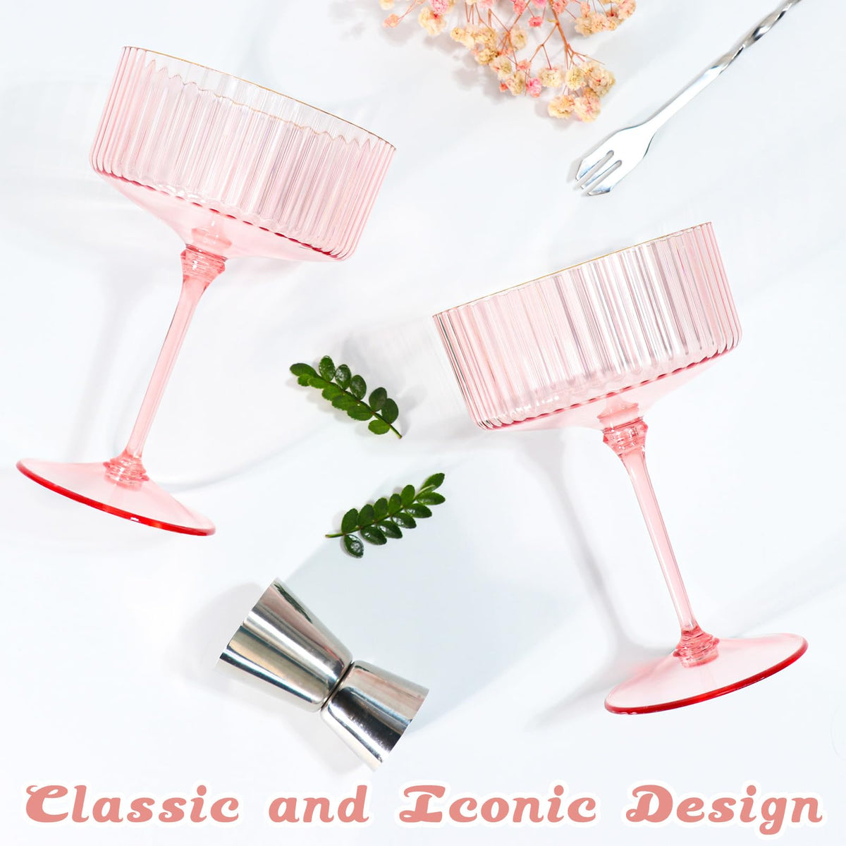 XUWAIDSGN pink-tinted cups brighten summer gatherings