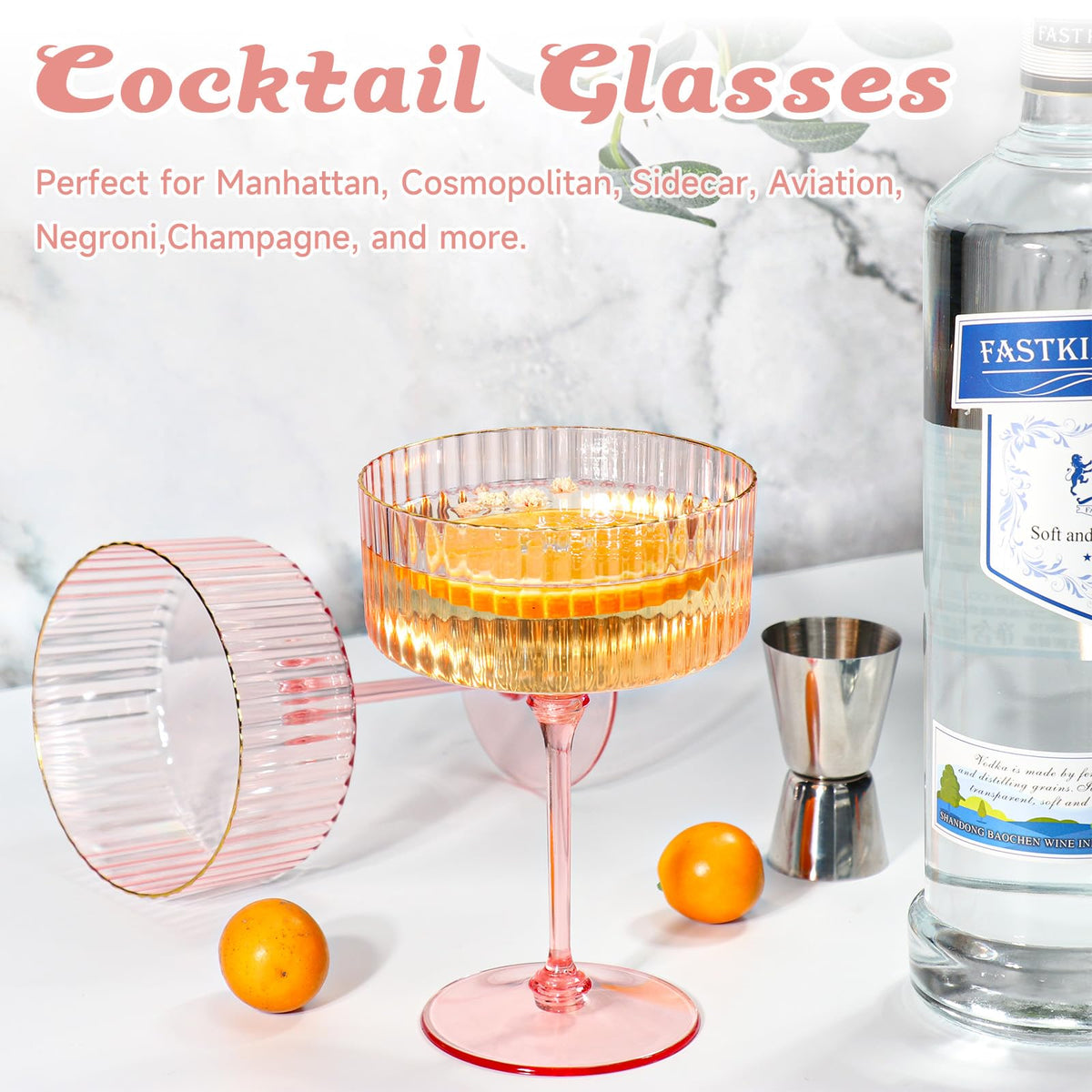 XUWAIDSGN unbreakable plastic martini glasses ideal for outdoor parties