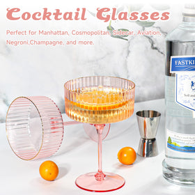 XUWAIDSGN unbreakable plastic martini glasses ideal for outdoor parties