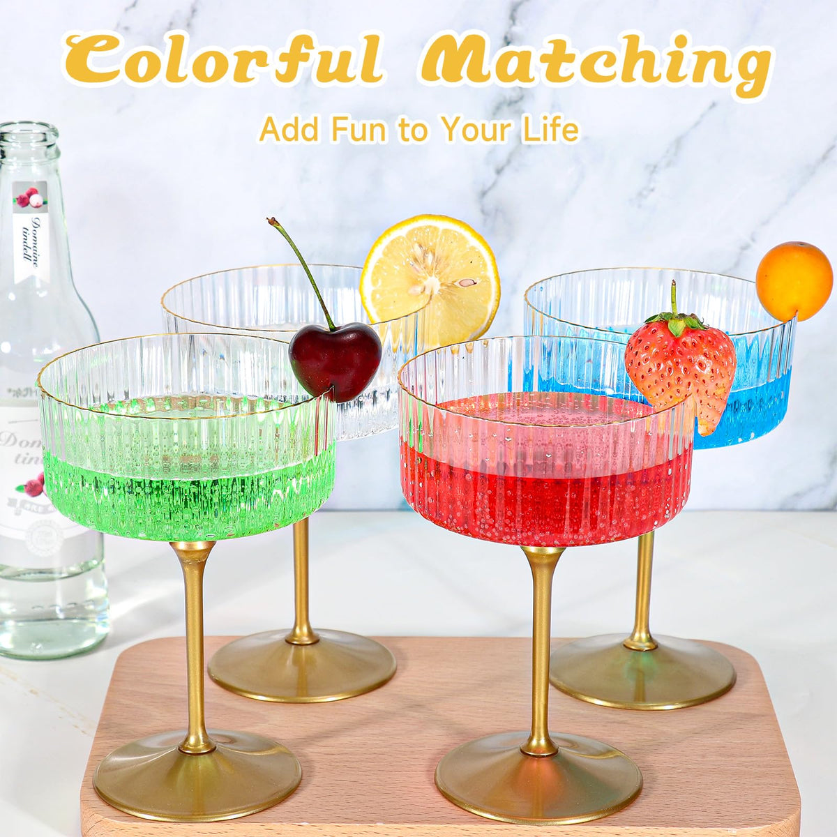XUWAIDSGN versatile glass set for weddings and anniversaries, easy to reuse.