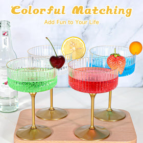 XUWAIDSGN versatile glass set for weddings and anniversaries, easy to reuse.