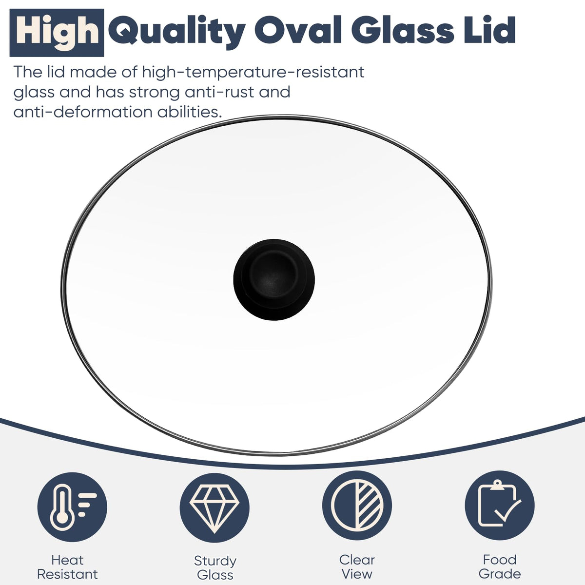 XwaYexa compatible lid for Hamilton Beach 33665G fits securely.