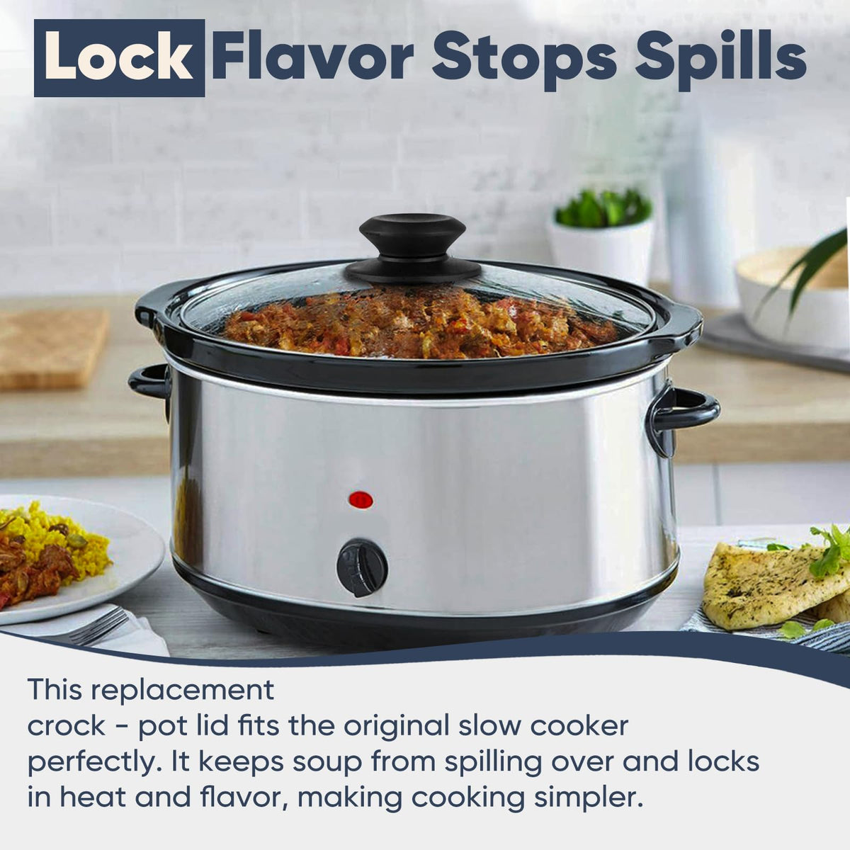 XwaYexa stainless steel rim reinforces edge and seals flavor.