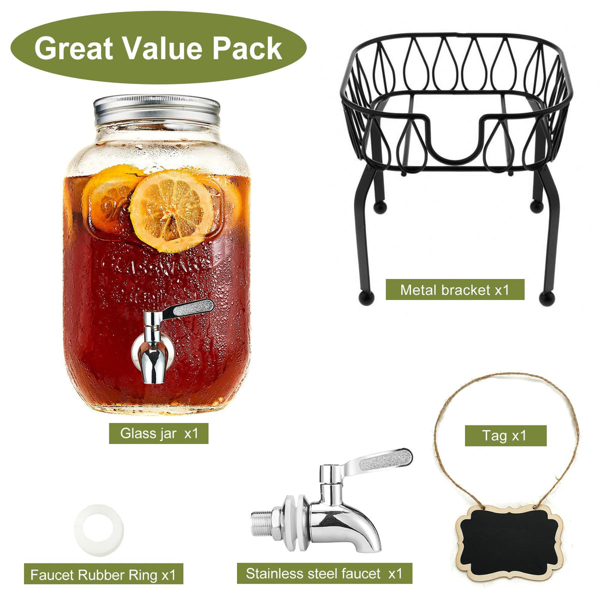 XWSAQP versatile dispenser ideal for lemonade, iced tea, and juices