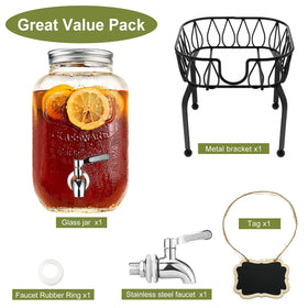 XWSAQP versatile dispenser ideal for lemonade, iced tea, and juices