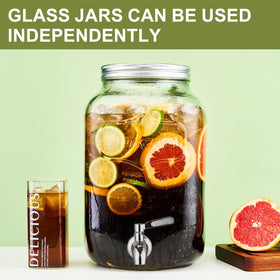 XWSAQP transparent glass body displays beverages at a glance