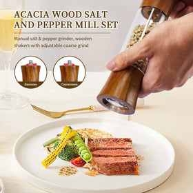 XWXO easy-refill top design simplifies adding sea salt or peppercorns.