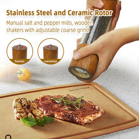 XWXO stainless steel knob lets you dial grind fineness precisely